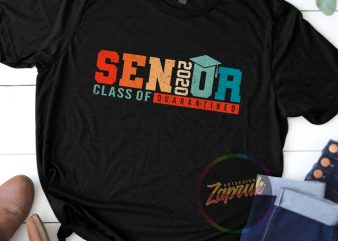 #5 SENIOR CLASS OF 2020 QUARANTINED digital download ready made tshirt design to buy