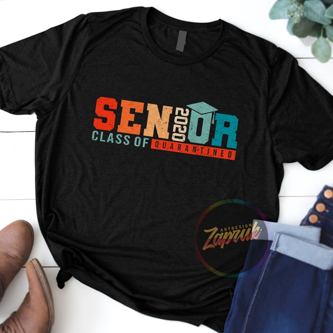 #5 SENIOR CLASS OF 2020 QUARANTINED digital download ready made tshirt design to buy