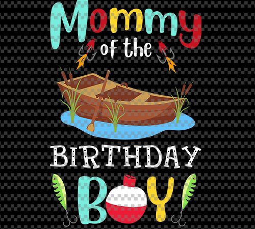 Mom and dad of the birthday boy fishing, fish, boat, EPS SVG PNG DXF  digital download graphic t-shirt design - Buy t-shirt designs