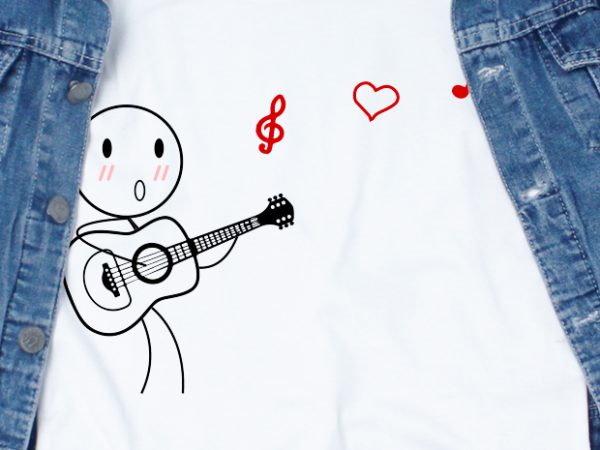 Man singing svg – couple – love – sing – valentine print ready t shirt design