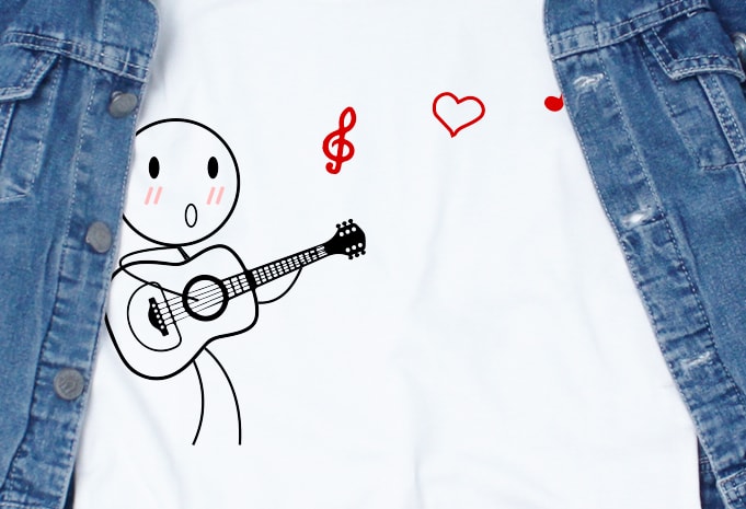 Man Singing SVG – Couple – Love – Sing – Valentine print ready t shirt design