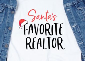 Santa’s Favorite Realtor 2 t shirt design to buy