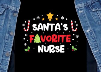 Santa’s favorite nurse 2 t shirt design to buy