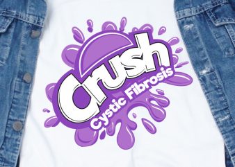 Cystic Fibrosis Awareness commercial use t-shirt design