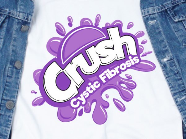 Cystic fibrosis awareness commercial use t-shirt design
