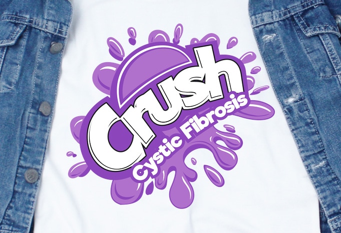 Cystic Fibrosis Awareness commercial use t-shirt design