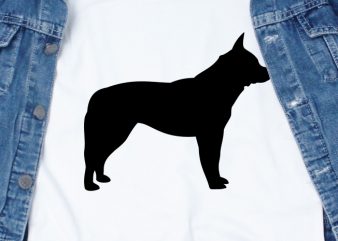 Blue heeler dog print ready t shirt design