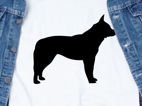 Blue heeler dog print ready t shirt design