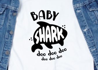 Baby Shark design for t shirt