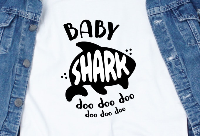 Baby Shark design for t shirt t shirt design png