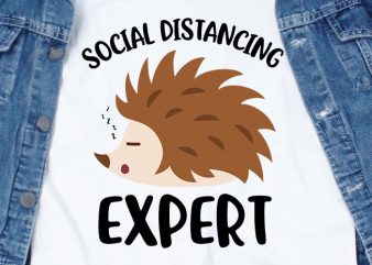 Social Distancing Expert – corona virus – funny t-shirt design – commercial use