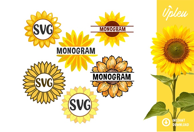 Sunflower Bundle SVG – commercial use t shirt design for printify