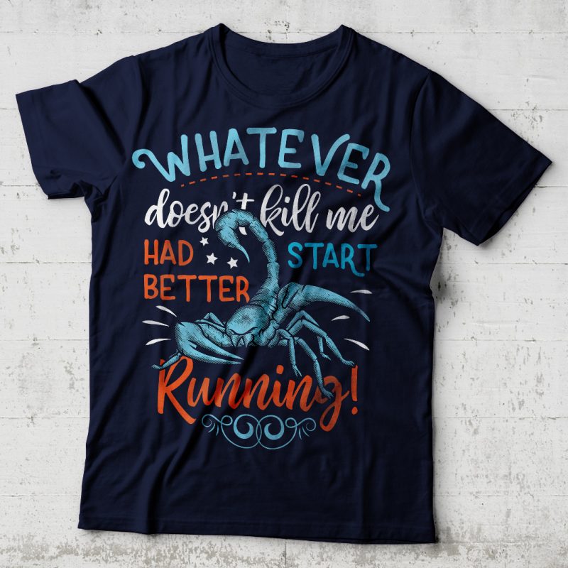Download Start running t shirt design for download - Buy t-shirt ...