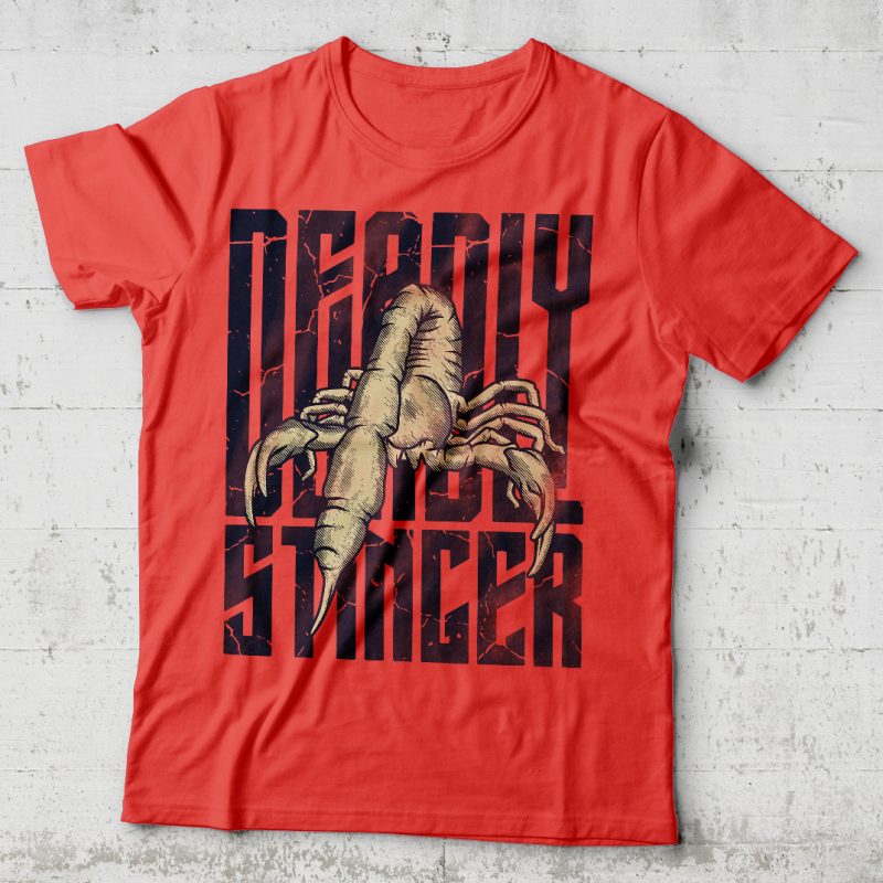 Deadly stinger commercial use t-shirt design