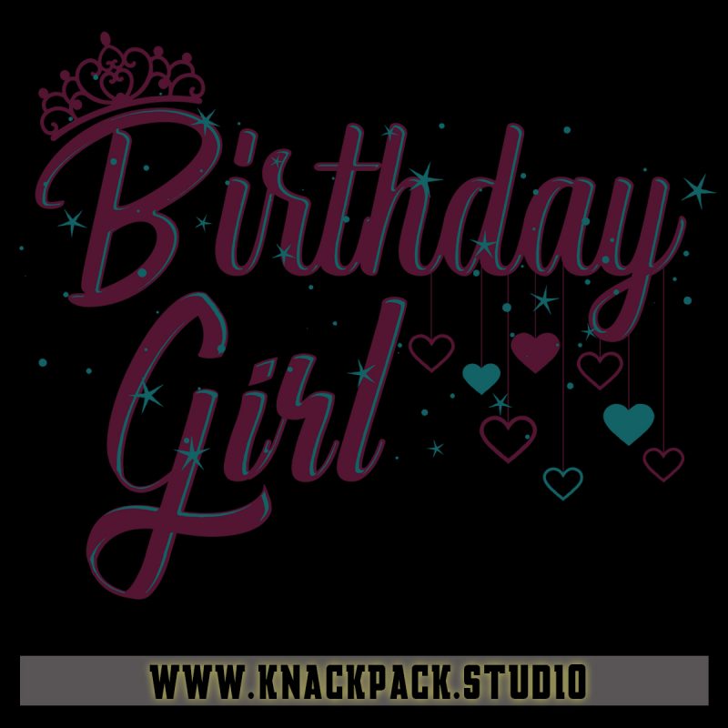 Birthday Girl t-shirt design for sale