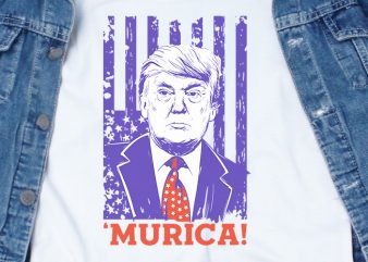 Murica SVG – Trump – America – buy t shirt design artwork