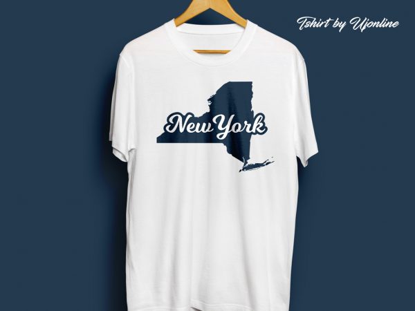 Newyork city map with typography ready made tshirt design
