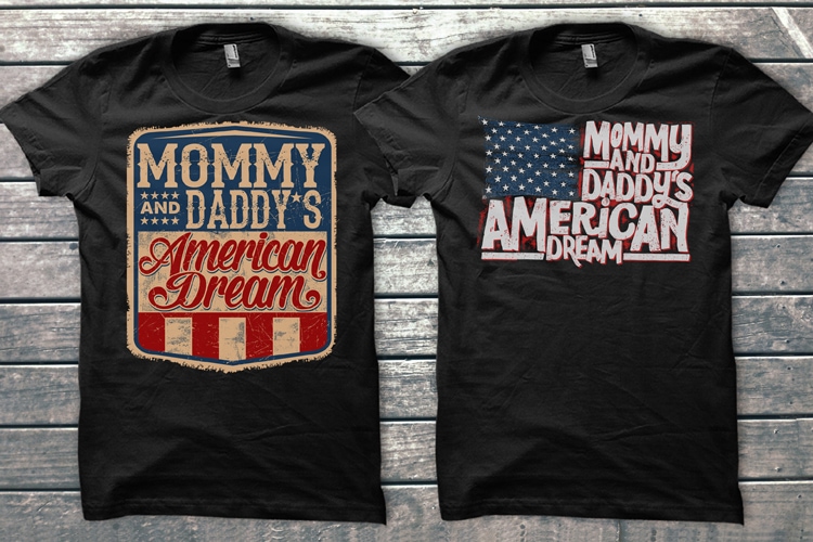 American Theme graphic T-shirts Bundle tshirt design for merch by amazon
