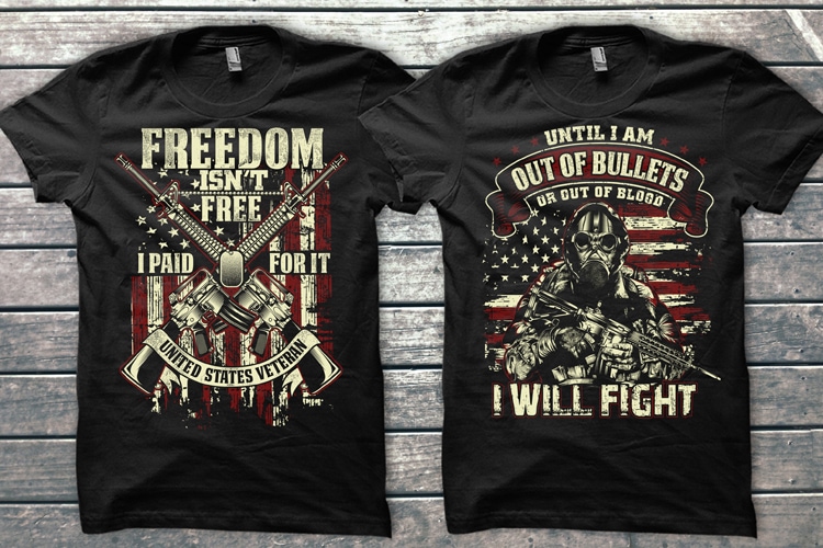 American Theme graphic T-shirts Bundle tshirt design for merch by amazon