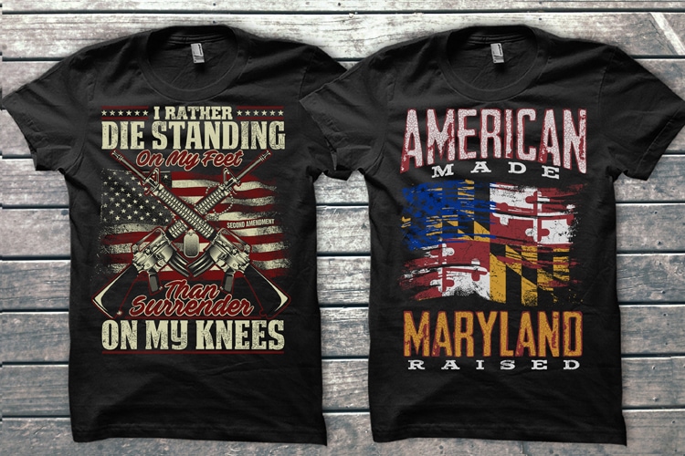 American Theme graphic T-shirts Bundle tshirt design for merch by amazon
