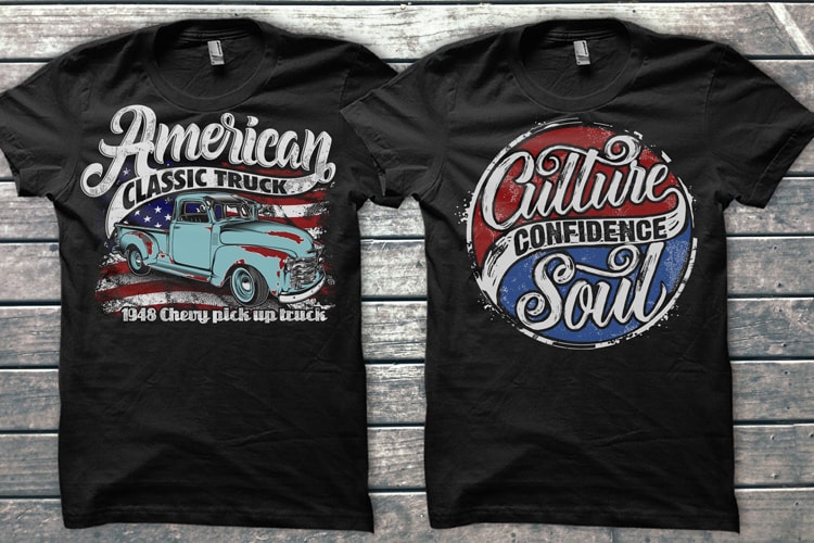 American Theme graphic T-shirts Bundle tshirt design for merch by amazon