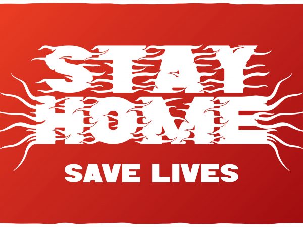 Stay home save lives t shirt design for sale