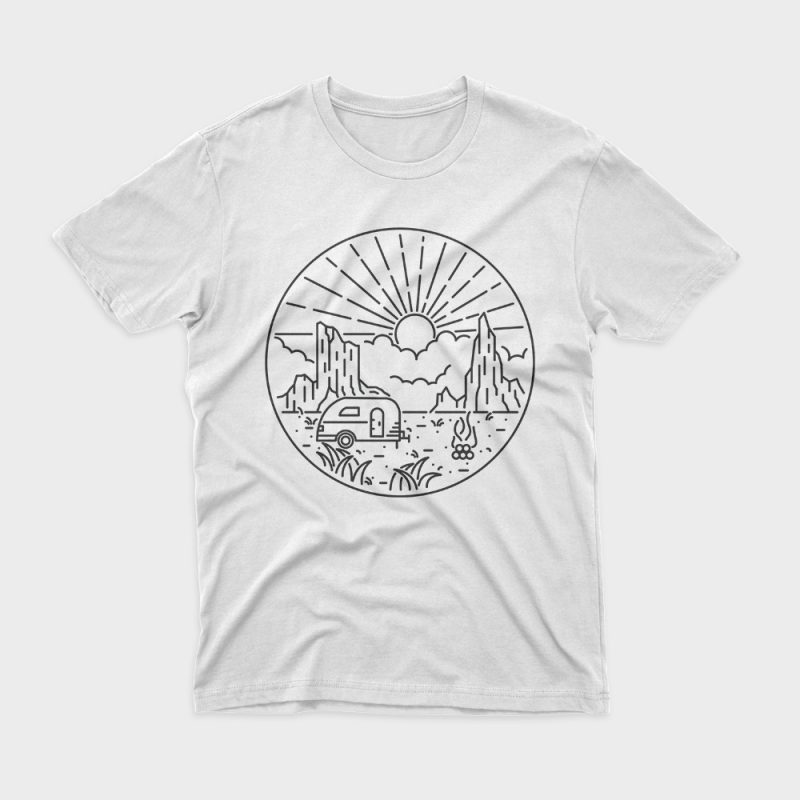 Van Desert t-shirt design png