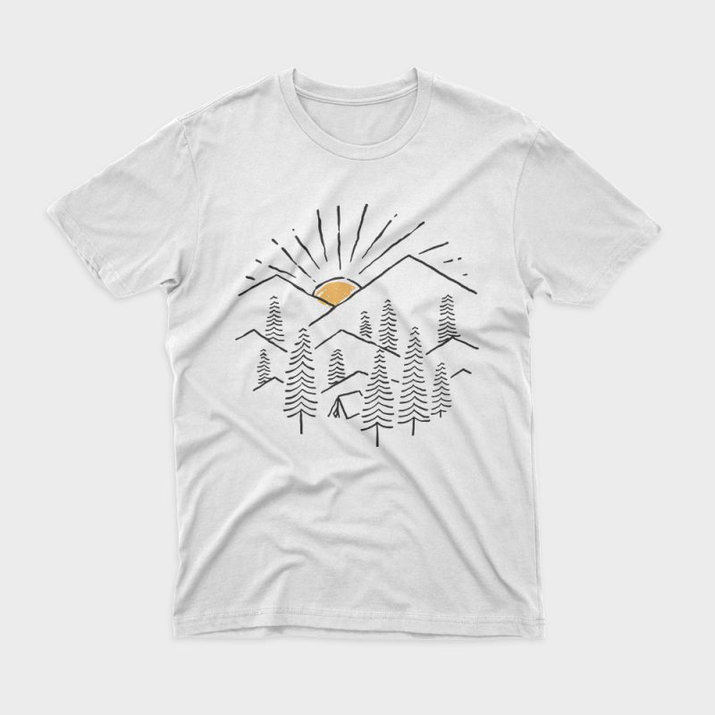 Camp graphic t-shirt design