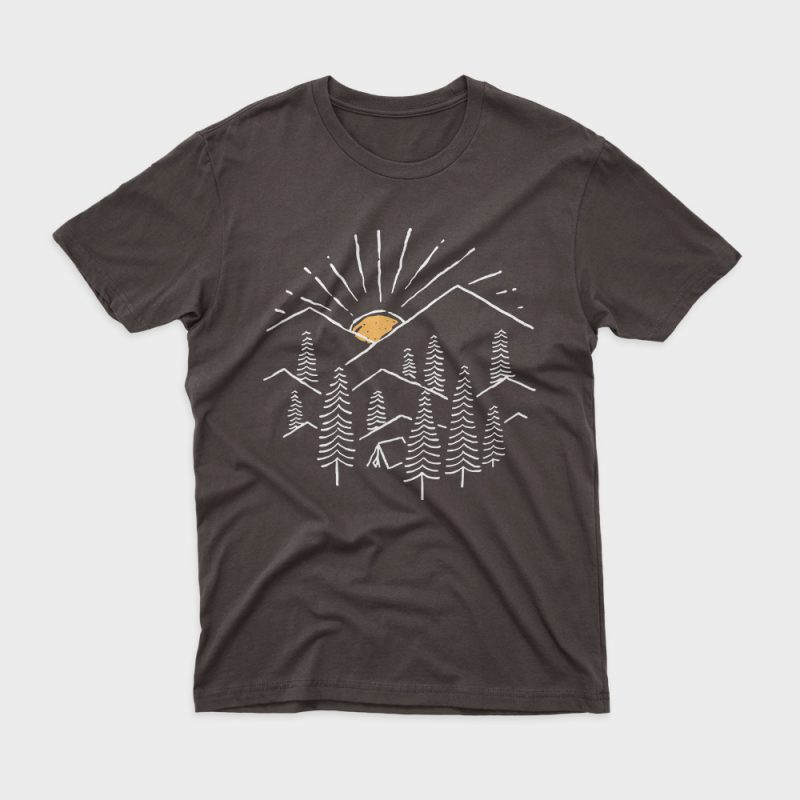 Camp graphic t-shirt design