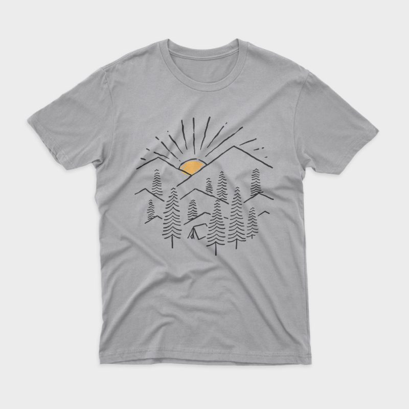 Camp graphic t-shirt design