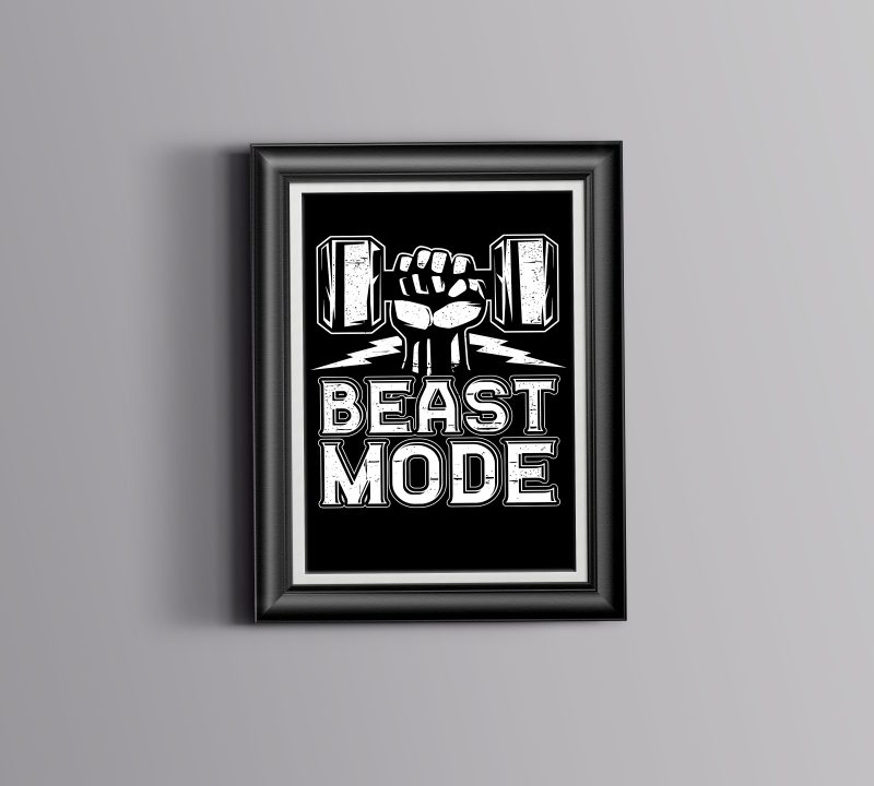 Beast Mode – Fitness Design t-shirt design for sale