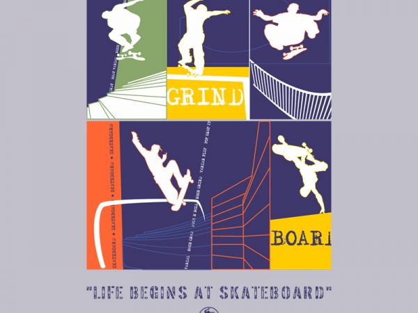 Skateboard t shirt design to buy
