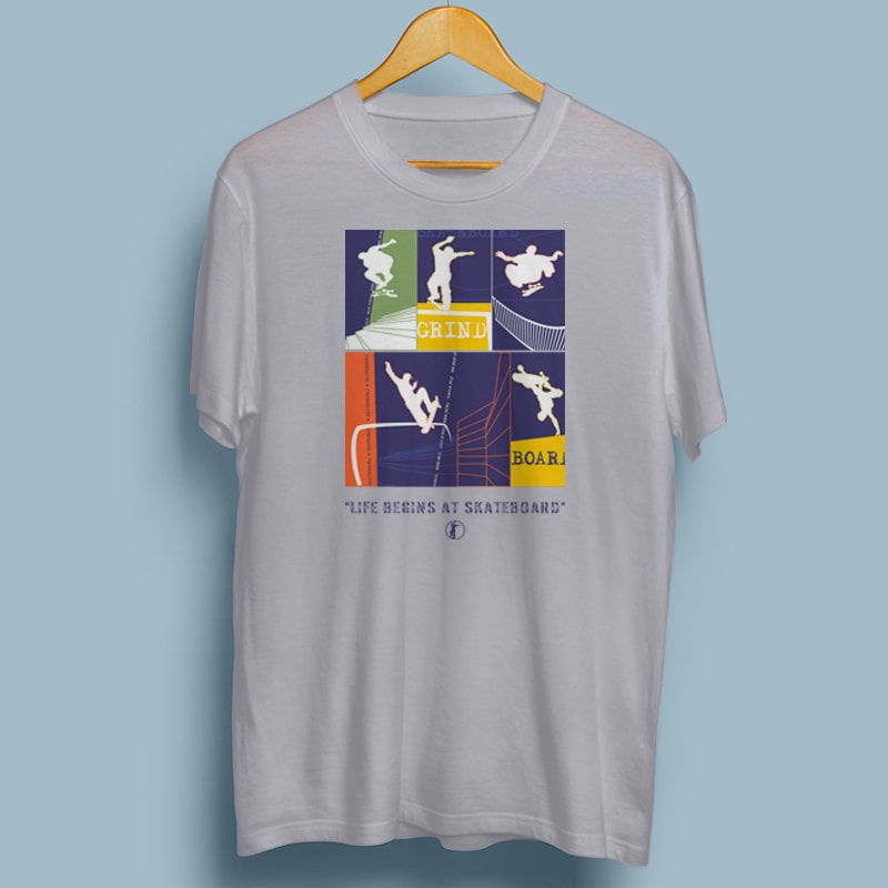 SKATEBOARD t shirt design to buy