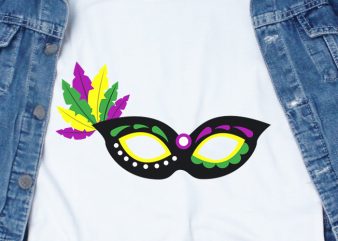 Mardi Gras Mask SVG – Festival – Funny Tshirt Design