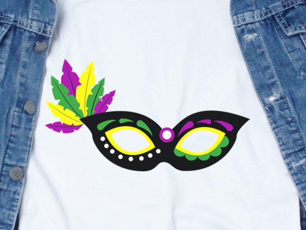 Mardi gras mask svg – festival – funny tshirt design