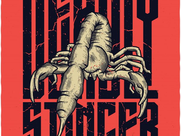 Deadly stinger commercial use t-shirt design