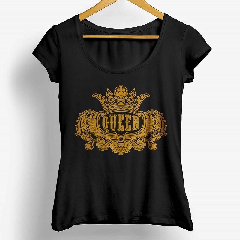 I am Queen t shirt design template