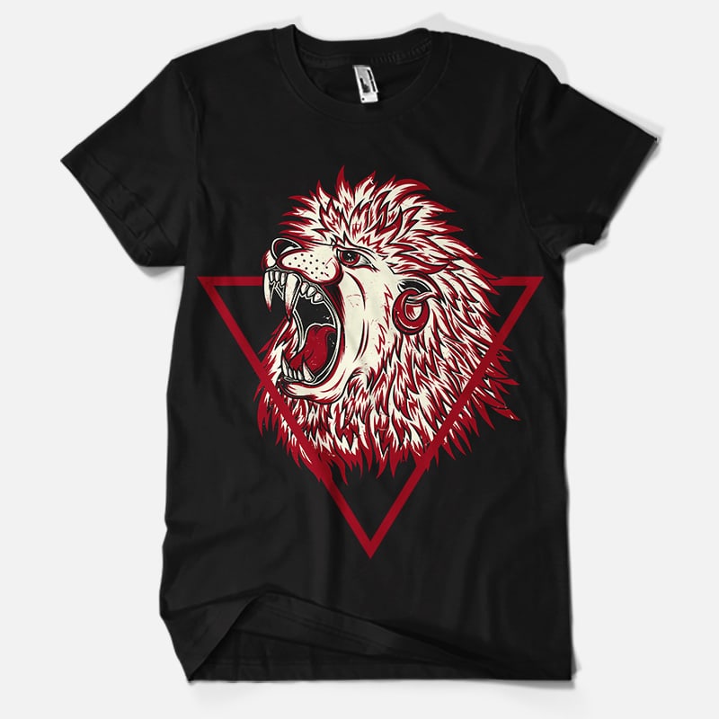 The Red Lion buy t shirt design artwork