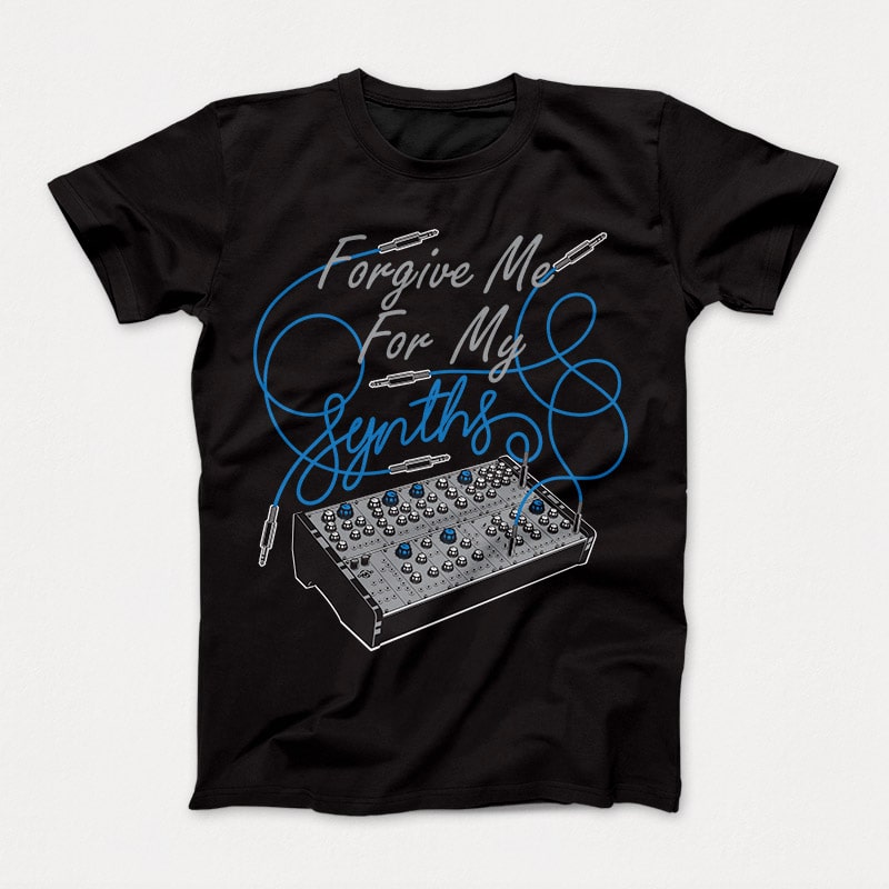 Synths Masters t-shirt design for commercial use