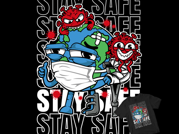 Infected world buy t shirt design for commercial use