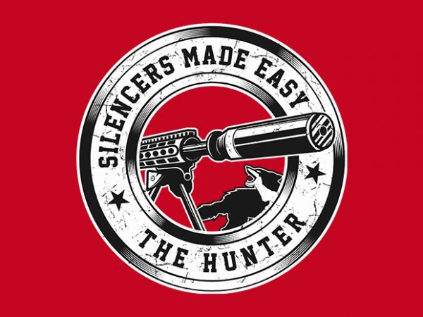 The hunters t shirt design for sale
