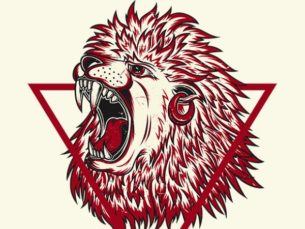 The red lion buy t shirt design artwork