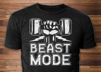 Beast Mode – Fitness Design t-shirt design for sale
