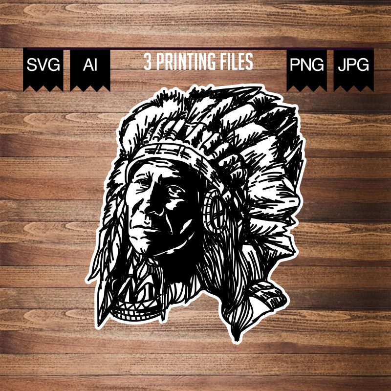 Native American Headdress buy t shirt design