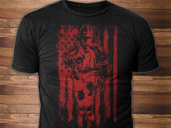 Firefighter buy t shirt design artwork