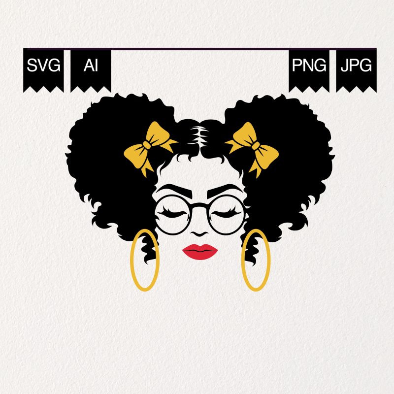 Afro Girl Tshirt Design