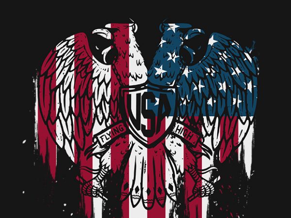 Usa flying high t shirt design to buy