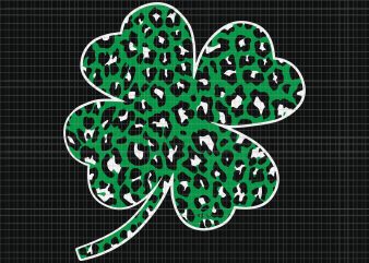 Green Leopard Clover Lucky Leaf St Patricks Day ASM SVG, Green Leopard Clover Lucky Leaf St Patricks Day ASM PNG, Green Leopard Clover Lucky Leaf