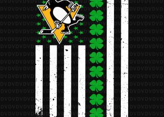 St patrick day hockey flag american team Pittsburgh-Penguin SVG, St patrick day hockey flag american team Pittsburgh-Penguin, Pittsburgh-Penguin st patrick day svg, Team Pittsburgh-Penguin patrick t shirt template vector