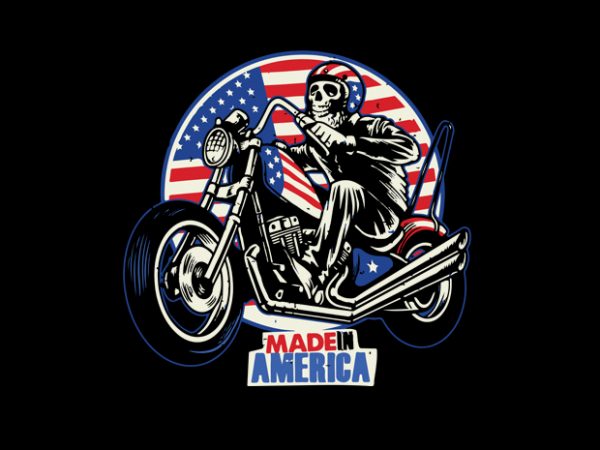 Ride american flag shirt design png